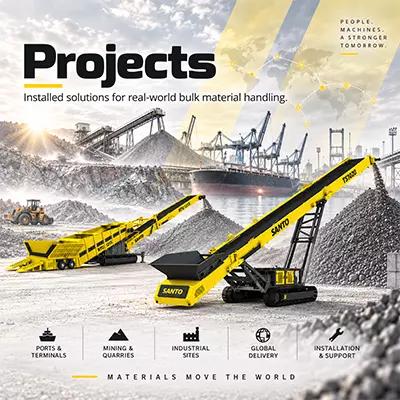 SANTO mobile conveyor project site