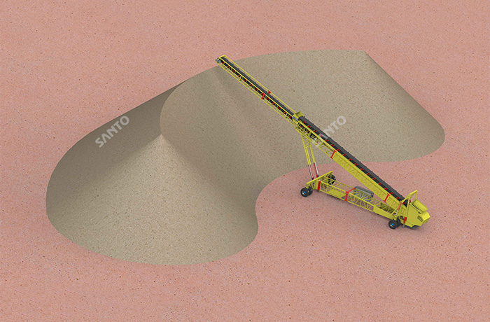 Wheeled Radial Telescopic Stacker