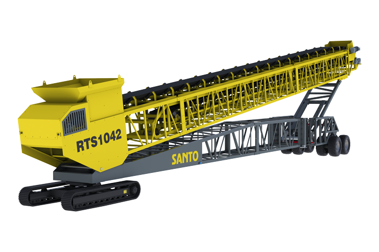 Radial telescopic stacker
