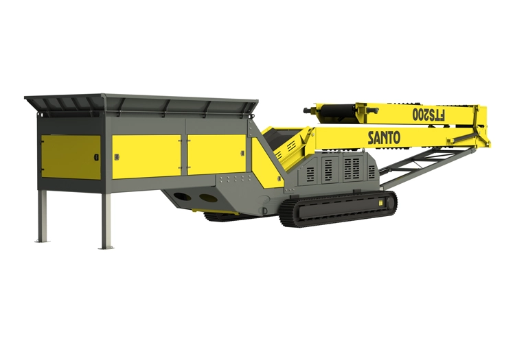 Wheeled radial mobile conveyor