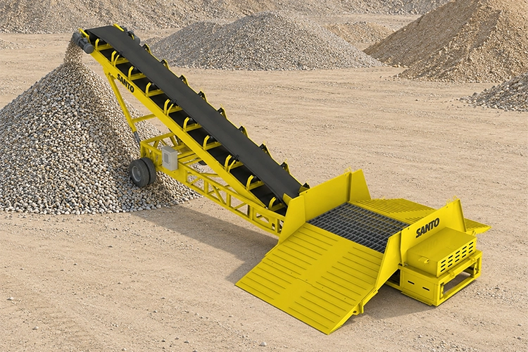 Wheeled mobile conveyor transport configuration